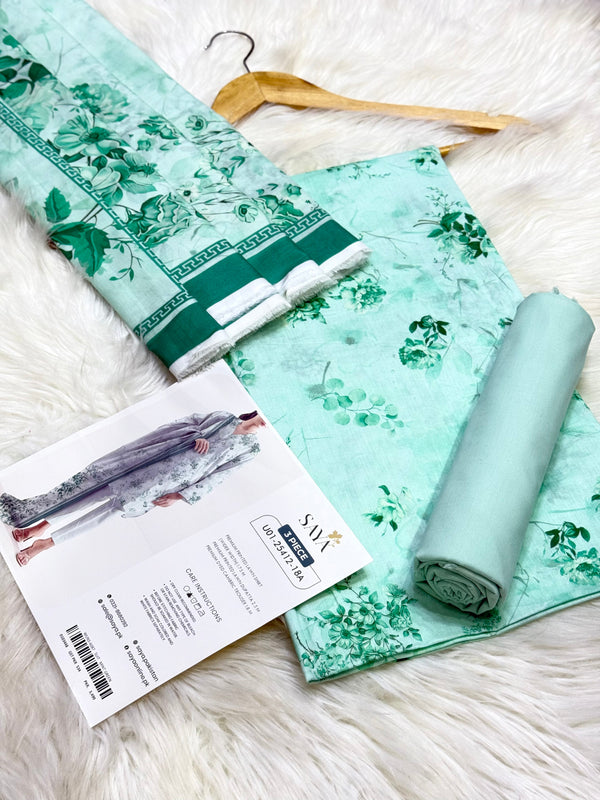 Saya Premium Printed Lawn 3 Piece